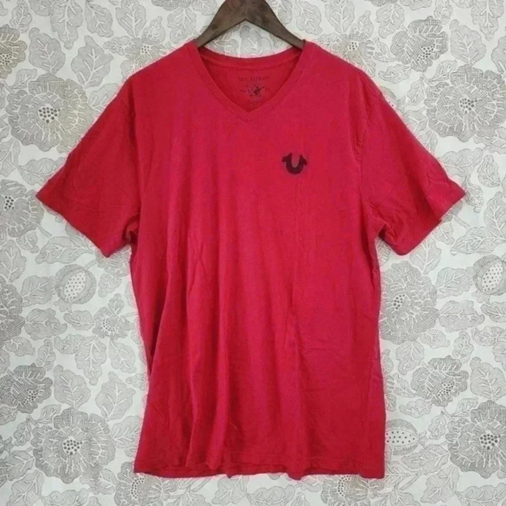 True Religion Men's‎ XL Red T Shirt